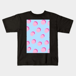 Blue Spotty Print Kids T-Shirt